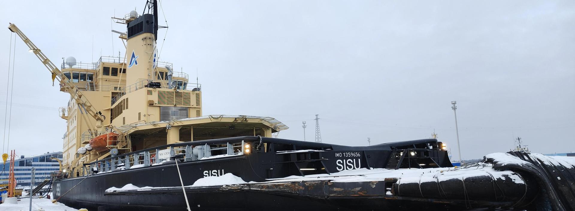 Jäänmurtaja Sisu 10022026 Kantasatama