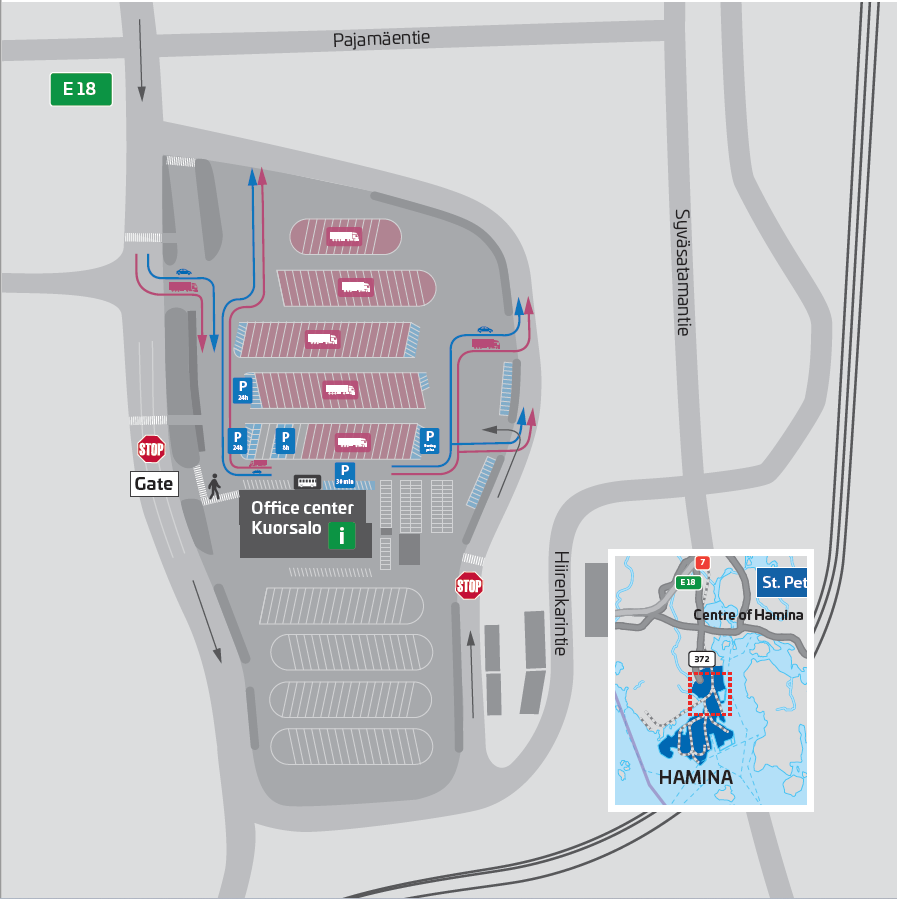 Hamina Office center parking