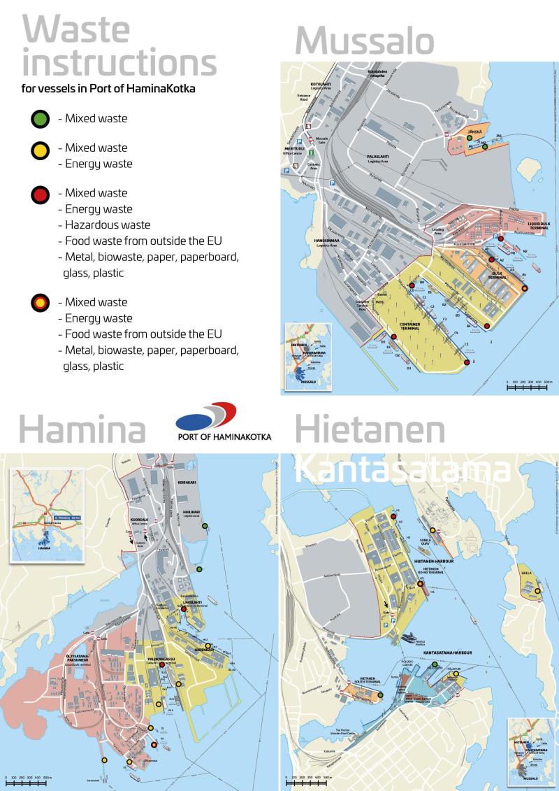 Jätepistekartta Waste instructions 03_2026