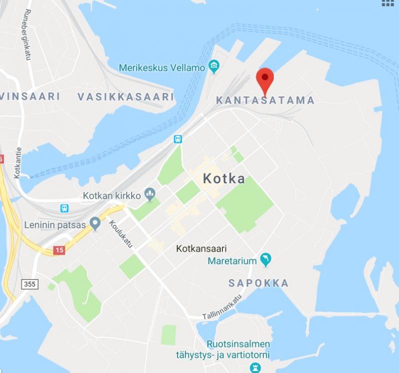 Kantasatama Kotka Pax location on map of Kotka