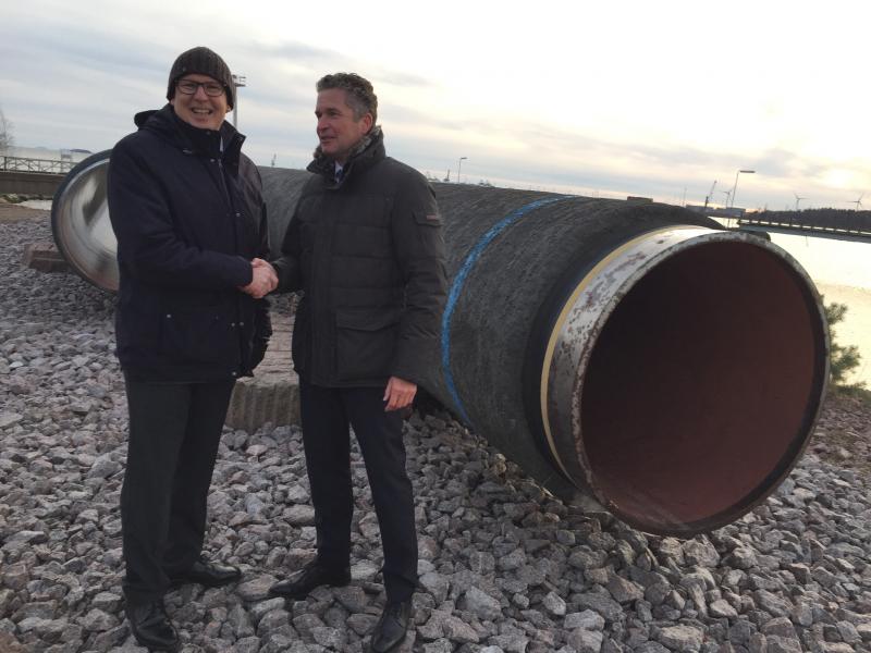 HaminaKotka Nord Stream Kimmo Naski ja Henning Kothe
