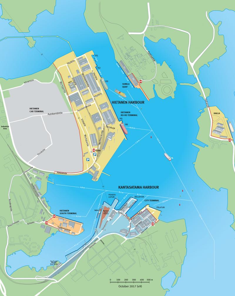 Map of Hietanen and Kantasatama 28102017