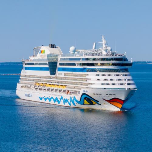 Cruise ship AIDAbella in Hamina 2025