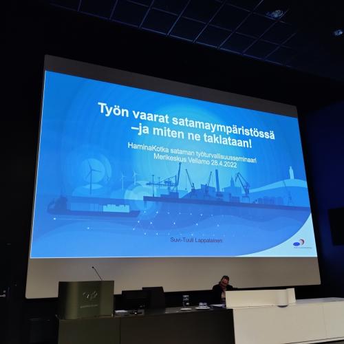 HaminaKotka työturvallisuusseminaari 2022 kuvanosto