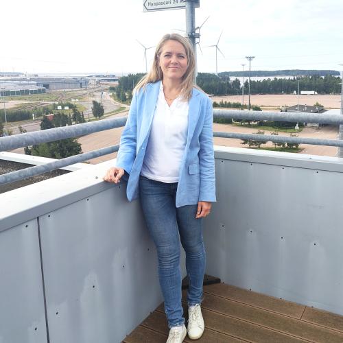 Pia Rimpeläinen kuvanosto Sipilän parveke