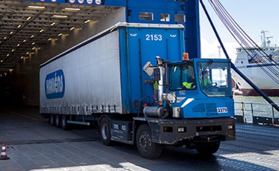 RoRo traffic at the port of HaminaKotka